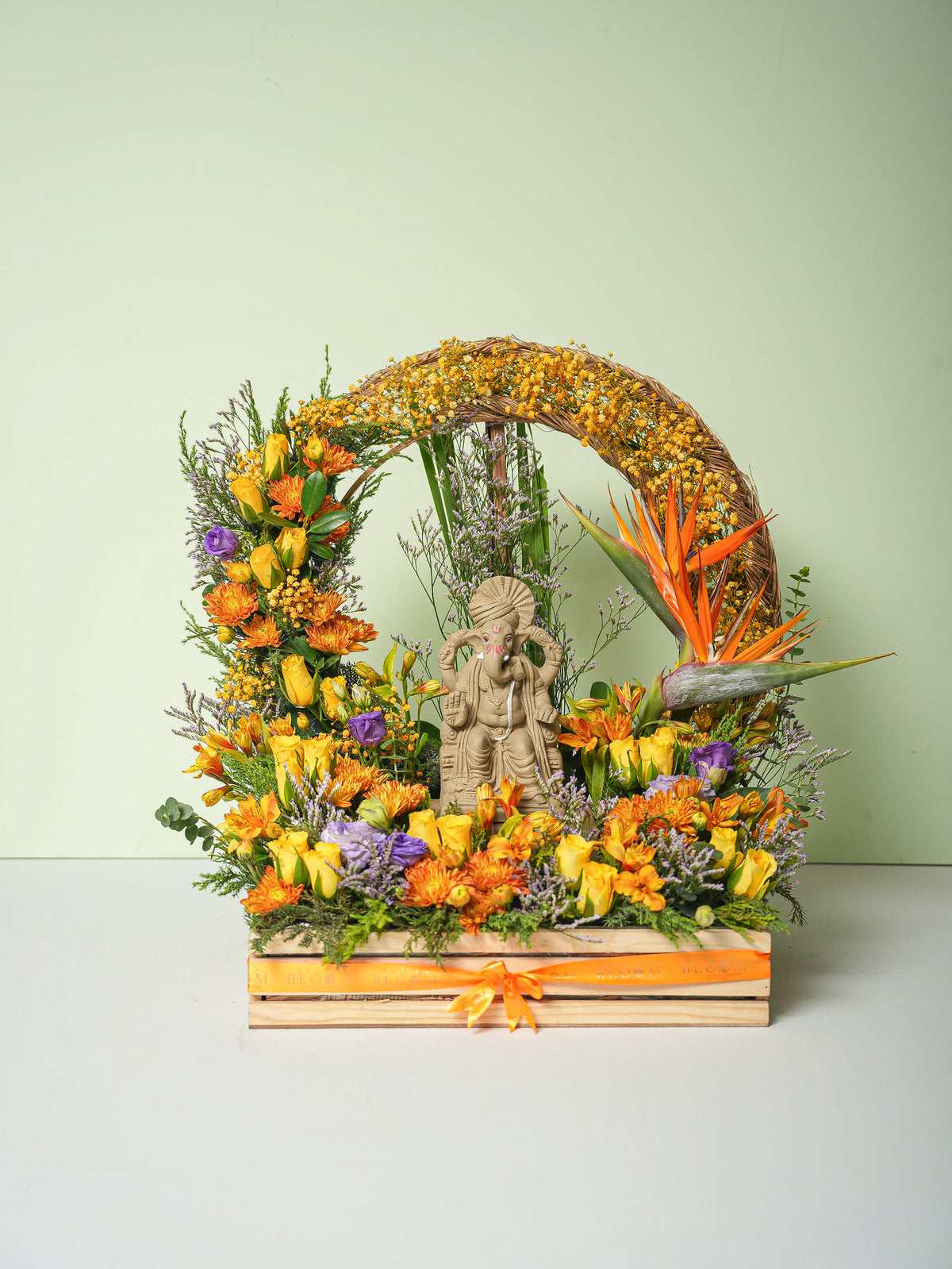Ganpati's Blooming Welcome
