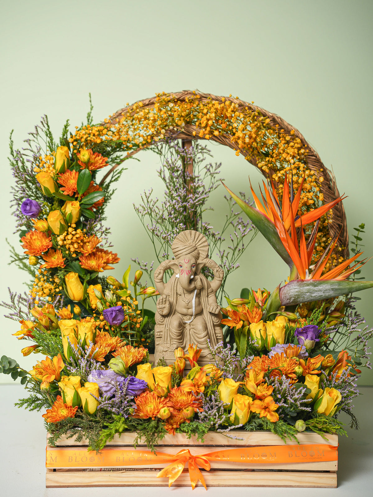 Ganpati's Blooming Welcome