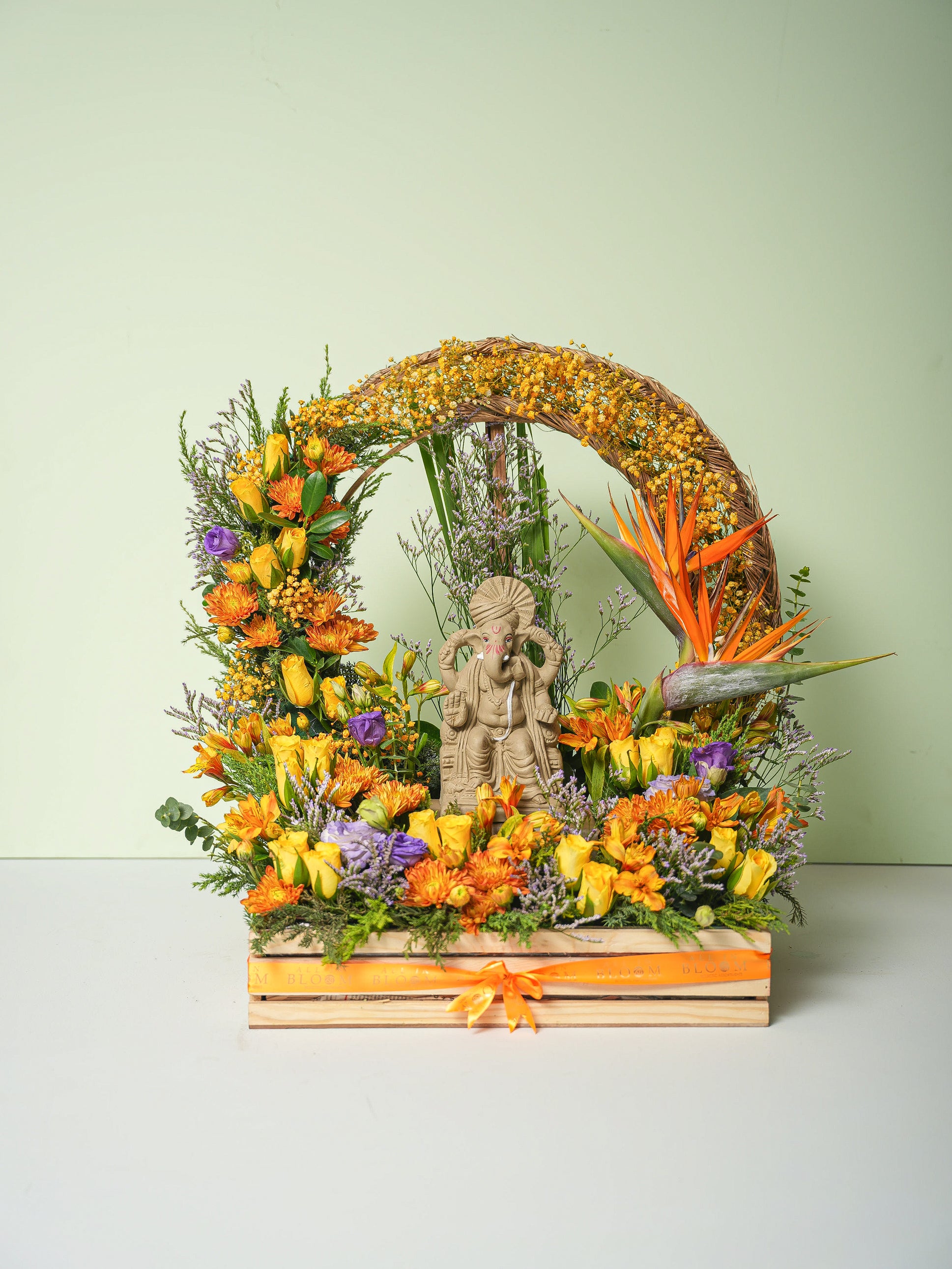 Ganpati's Blooming Welcome