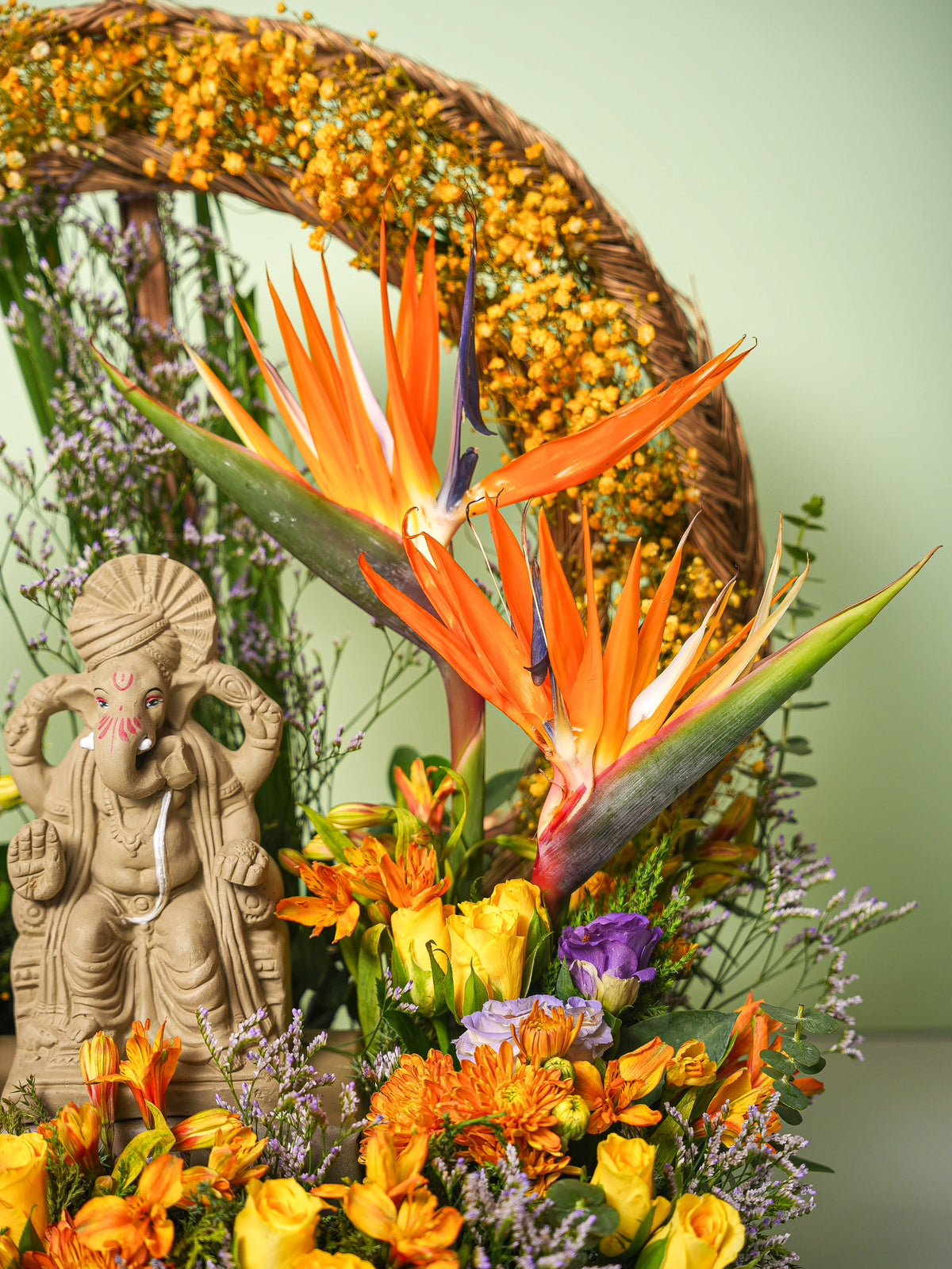 Ganpati's Blooming Welcome