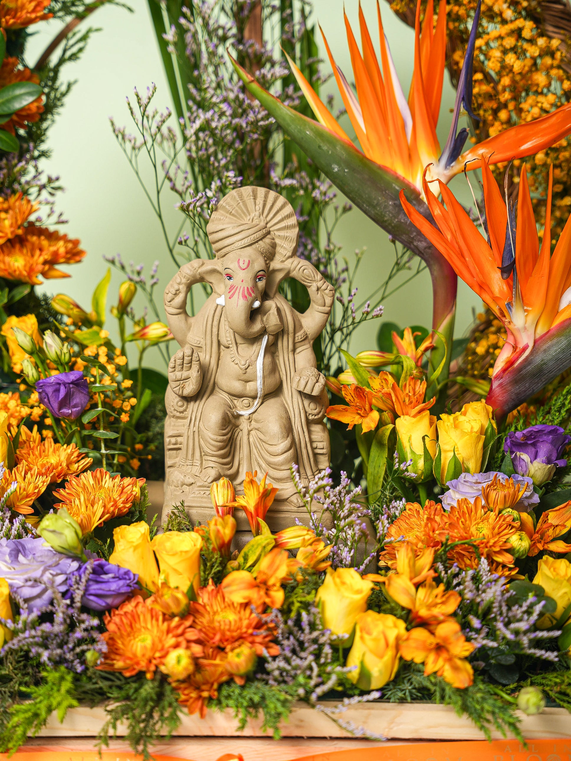 Ganpati's Blooming Welcome